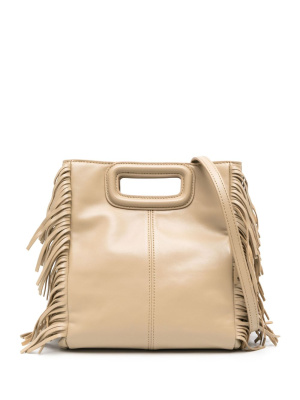 

M fringed leather bag, Maje M fringed leather bag