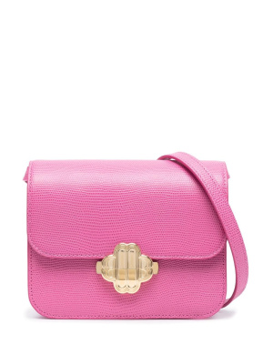

Embossed leather cross-body bag, Maje Embossed leather cross-body bag