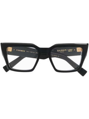 

Oversize-frame logo-plaque glasses, Balmain Eyewear Oversize-frame logo-plaque glasses