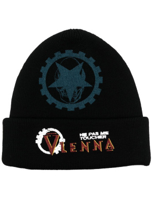 

Motif-detail knit beanie, VETEMENTS Motif-detail knit beanie