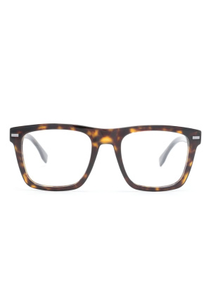 

Tortoiseshell square-frame glasses, BOSS Tortoiseshell square-frame glasses