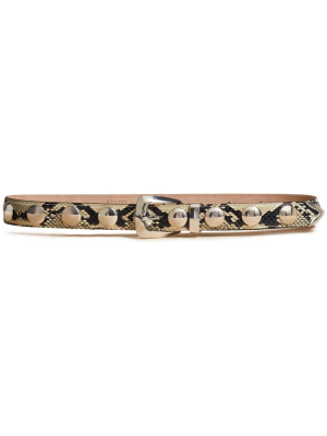 

Benny snakeskin print leather belt, KHAITE Benny snakeskin print leather belt