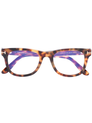 

Tinted tortoiseshell-effect glasses, TOM FORD Eyewear Tinted tortoiseshell-effect glasses