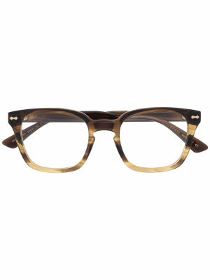 

Tortoiseshell-effect square glasses, Gucci Eyewear Tortoiseshell-effect square glasses