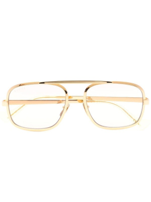 

Wire pilot-frame glasses, Gucci Eyewear Wire pilot-frame glasses