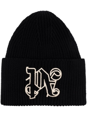 

Embroidered-monogram beanie, Palm Angels Embroidered-monogram beanie
