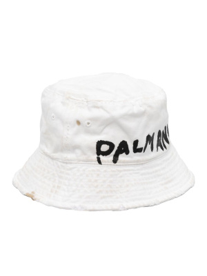 

Seasonal logo-print bucket hat, Palm Angels Seasonal logo-print bucket hat