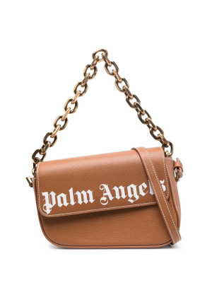 

Crash logo-print shoulder bag, Palm Angels Crash logo-print shoulder bag