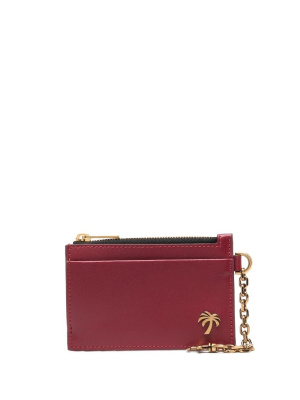 

Plaque-detail zip-fastening wallet, Palm Angels Plaque-detail zip-fastening wallet