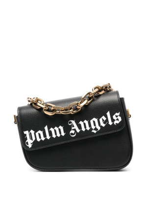 

Crash logo-print shoulder bag, Palm Angels Crash logo-print shoulder bag