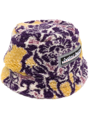 

Logo-print fleece bucket hat, Aries Logo-print fleece bucket hat