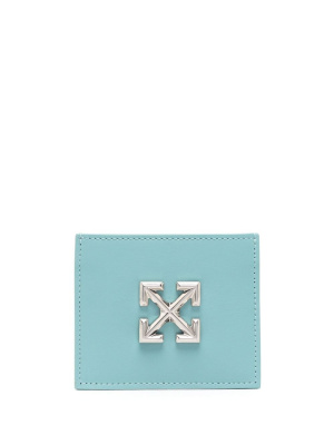 

Logo-plaque leather card holder, Off-White Logo-plaque leather card holder