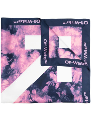 

Tie-dye Arrows motif scarf, Off-White Tie-dye Arrows motif scarf
