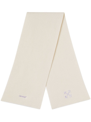 

Arrow ribbed scarf, Off-White Arrow ribbed scarf