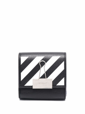 

Binder Clip Diag wallet, Off-White Binder Clip Diag wallet