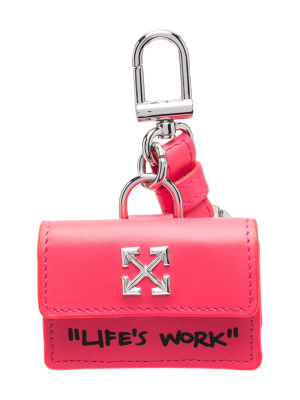 

Logo-plaque detail keyring, Off-White Logo-plaque detail keyring