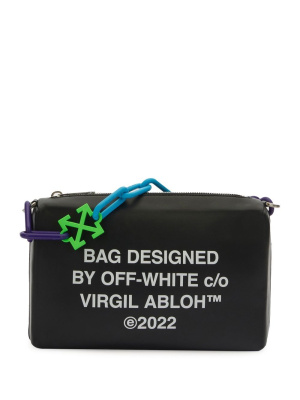 

Block Pouch Quote clutch bag, Off-White Block Pouch Quote clutch bag