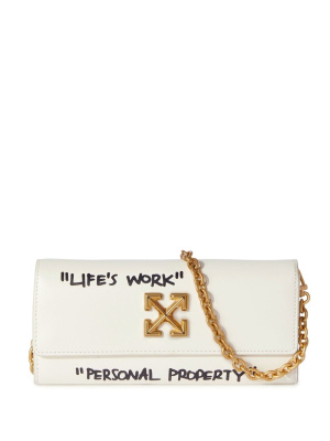 

Jitney slogan-print wallet, Off-White Jitney slogan-print wallet