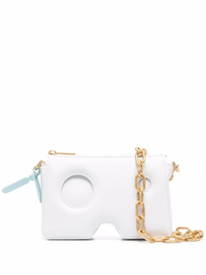 

Burrow-20 leather shoulder bag, Off-White Burrow-20 leather shoulder bag