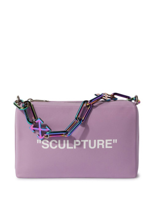 

Block Pouch Quote clutch bag, Off-White Block Pouch Quote clutch bag