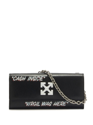 

Quote-motif Jitney chain wallet, Off-White Quote-motif Jitney chain wallet
