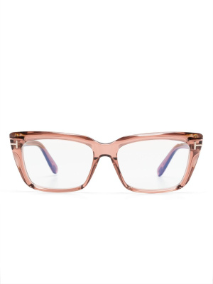 

Transparent rectangular-frame glasses, TOM FORD Eyewear Transparent rectangular-frame glasses