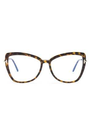 

Tortoiseshell-effect cat-eye frame glasses, TOM FORD Eyewear Tortoiseshell-effect cat-eye frame glasses