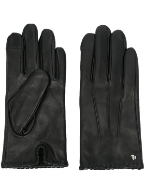 

Logo-plaque leather gloves, Lauren Ralph Lauren Logo-plaque leather gloves