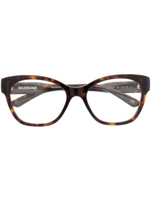 

Square-frame tortoiseshell glasses, Balenciaga Eyewear Square-frame tortoiseshell glasses