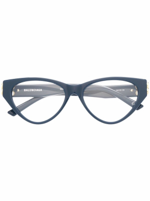 

Double B logo cat-eye glasses, Balenciaga Eyewear Double B logo cat-eye glasses