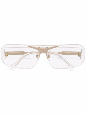 

Transparent-square frame glasses, Burberry Eyewear Transparent-square frame glasses