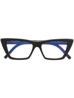 

Logo-print glasses, Saint Laurent Eyewear Logo-print glasses