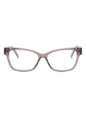 

Translucent square-frame glasses, Saint Laurent Eyewear Translucent square-frame glasses