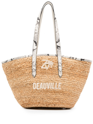

Deauville woven-wicker beach bag, Zadig&Voltaire Deauville woven-wicker beach bag