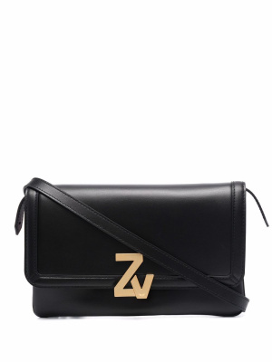 

Logo-plaque leather shoulder bag, Zadig&Voltaire Logo-plaque leather shoulder bag