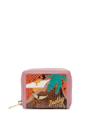 

Graphic-print leather wallet, Zadig&Voltaire Graphic-print leather wallet