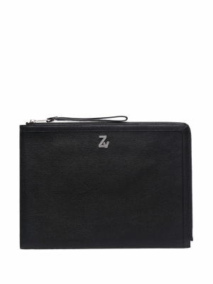 

Zip-up leather clutch bag, Zadig&Voltaire Zip-up leather clutch bag