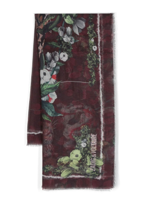 

Kerry Wild floral-print scarf, Zadig&Voltaire Kerry Wild floral-print scarf