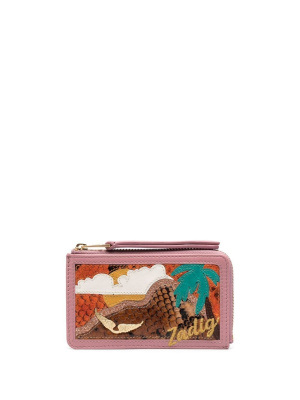 

Graphic-print leather wallet, Zadig&Voltaire Graphic-print leather wallet