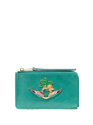 

Logo-plaque calf-leather cardholder, Zadig&Voltaire Logo-plaque calf-leather cardholder