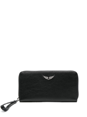 

Logo-detail leather purse, Zadig&Voltaire Logo-detail leather purse