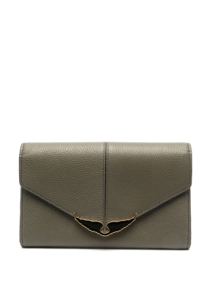 

Borderline logo-plaque leather wallet, Zadig&Voltaire Borderline logo-plaque leather wallet