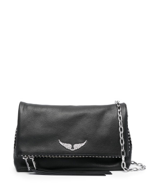 

Logo-plaque leather shoulder bag, Zadig&Voltaire Logo-plaque leather shoulder bag