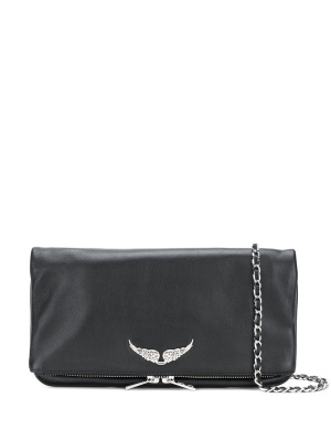 

Foldover zipped clutch, Zadig&Voltaire Foldover zipped clutch