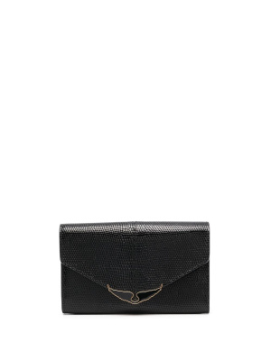 

Logo foldover envelope leather wallet, Zadig&Voltaire Logo foldover envelope leather wallet