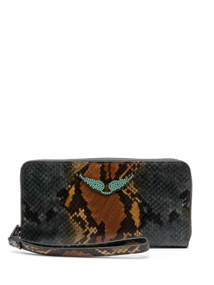 

Compagnon snakeskin-print purse, Zadig&Voltaire Compagnon snakeskin-print purse