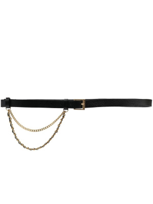 

Chain-detail leather belt, Zadig&Voltaire Chain-detail leather belt