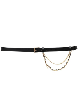 

Chain-detail leather belt, Zadig&Voltaire Chain-detail leather belt