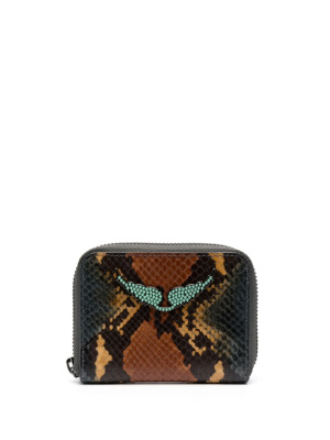 

Mini ZV snakeskin-effect wallet, Zadig&Voltaire Mini ZV snakeskin-effect wallet