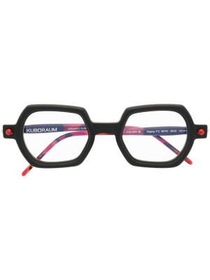 

Tie-dye square-frame glasses, Kuboraum Tie-dye square-frame glasses
